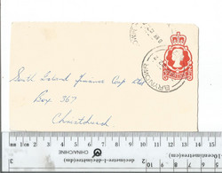 New Zealand Bryndwr To Christchurch March 1962 Face Only........................(Box 8) - Postal Stationery