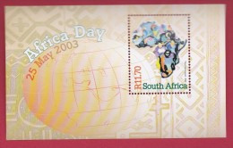 SOUTH AFRICA, 2003, MNH Block (miniature Sheet) , Africa Day,  Sa 1549, #9008 - Unused Stamps