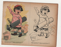 Carte Postale De Propagande à Colorier Pour Enfants Guerre 1914 1918 6 - 1914-18