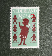 Nederland - MAST - 804 P - 1963 - Plaatfout - Ongebruikt - Plakrest - Witte Punt Tussen De 4 En Het Hoofd - Plaatfouten En Curiosa