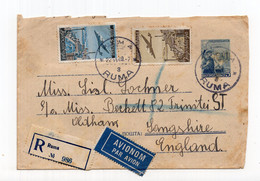 1949. YUGOSLAVIA,SERBIA,RUMA,AIRMAIL,REGISTERED COVER TO UNITED KINGDOM,UK - Poste Aérienne