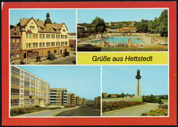 F3607 - Hettstedt Freibad Schule - Bild Und Heimat Reichenbach - Hettstedt