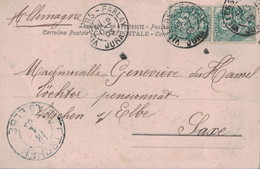 JURA - VILLERS - FARLAY - LE 8-10-1903 - TYPE BLANC PAIRE - POUR LA SAXE. - 1877-1920: Periodo Semi Moderno