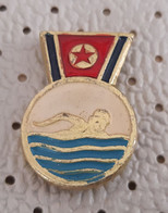 Swimming North Korea Pin - Natation