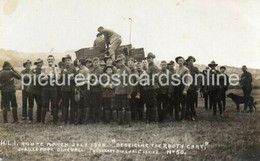 HIGHLAND LIGHT INFANTRY ROUTE MARCH 1908 JUBILEE PARK DINGWALL OLD POSTCARD MILITARY SCOTLAND - Ross & Cromarty