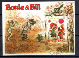 Bloc Feuillet 2002 N°46 Fête Du Timbre : Boule Et Bill  Le Chien Oblitéré - Croix Rouge - Used
