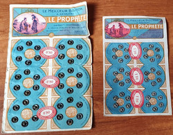 Lot 2 Planches BOUTON PRESSION Prophète - Coudre Couture Couturière Mercerie NEUF De STOCK - GOULET TURPIN - Vers 1960 - Dentelles Et Tissus