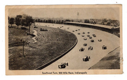 Old Postcard, Idianapolis, Indiana, Car Race, About 1920 ? - Indianapolis