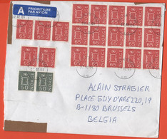 NORVEGIA - NORGE - NORWAY - 2006 - 5 + Block Of 15 X 65 + 2 X 50 - Medium Envelope - Viaggiata Da Tananger Per Brussels, - Cartas & Documentos