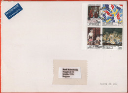 SVEZIA - SWEDEN - SVERIGE - 2005 - 4 X Cultural Exchange Sweden-France - Medium Envelope - Viaggiata Da Göteborg Per Sch - Covers & Documents