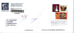 United States 2020 Circulated To Puno (Peru) Misdirected In Lima: "it Does Not Correspond To Pueblo Libre" - Storia Postale