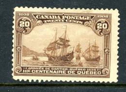 Canada 1908 MH "Quebec Terencentary" Cartier's Arrival - Neufs