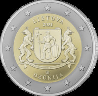 2021Litauen Lithuania 2 Euro Münze / Coin Dzukija 2 Euro 1 Coin - Lithuania