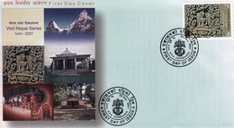 Lord BUDDHA Victory Over Mara FDC 2007 NEPAL - Buddhism