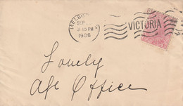 VICTORIA Lettre 1906 MELBOURNE - Cartas & Documentos