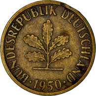 Monnaie, République Fédérale Allemande, 5 Pfennig, 1950, Hambourg, TB, Brass - 5 Pfennig