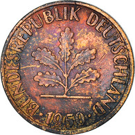 Monnaie, République Fédérale Allemande, Pfennig, 1950, Stuttgart, TB+, Copper - 1 Pfennig