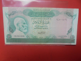 LIBYE 10 DINARS 1980 Circuler (B.24) - Libië
