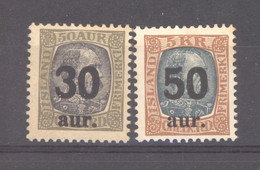 Islande  :  Yv  113-14  ** - Unused Stamps