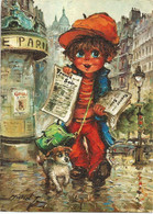 PARIS - Illustrateur Michel Thomas 'vendeur De Journaux' Garçon, Gavroche, Montmartre, Journal France Soir (newspaper) - Thomas