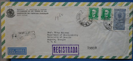 ¤8 BRAZIL  BELLE LETTRE   1967  POUR AUGUSTA USA  + +AEROPHILATELIE +AFFR . INTERESSANT - Lettres & Documents