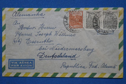 ¤8 BRAZIL  BELLE  LETTRE 1948  POUR GERMANY  + +AEROPHILATELIE + PAIRE DE T.P +AFFR . INTERESSANT - Cartas
