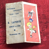 Aubigny-sur-Nère Rare 1936 Calendrier Publicitaire Petit Format:1921-40-bloc Note-☛G. Laporte-☛pâtisserie-confiserie-gla - Petit Format : 1921-40