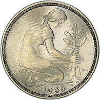 Monnaie, République Fédérale Allemande, 50 Pfennig, 1968, Stuttgart, TTB - 50 Pfennig