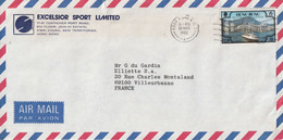 Hong Kong Lettre Avion Entête Excelsior Sport Pour Villeurbanne France - N° 7 - Covers & Documents
