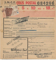 BULLETIN D'EXPEDITION COLIS POSTAL AFFRANCHIE N° 200   -ANNEE 1943 - Briefe U. Dokumente