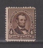 U.S.A.:  1890/93  A. LINCOLN  -  4 C. UNUSED  -  YV/TELL  73 - Unused Stamps