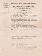 Protection Des Crues De L'Allier Au XIX. Plaine De Brioude Haute-loire. 43 100 Cabinet Du Maire. 1833 - Décrets & Lois