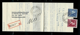 LAC  Obl. BRUXELLES - BRUSSEL  - U 9 U - De 1952 En Recommandé (poortman Et Col Ouvert) - Rural Post