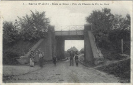 62  Barlin  - Route De Noeux - Pont Du Chemin De Fer Du Nord - Barlin