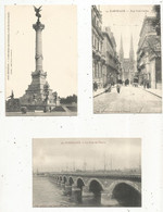 Cp, BORDEAUX  , 4 Scans , LOT DE 11 CARTES POSTALES - 5 - 99 Postcards