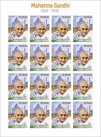 S. Tomè 2021, Gandhi, Sheetlet IMPERFORATED - Mahatma Gandhi