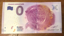 2017 BILLET 0 EURO SOUVENIR DPT 78 FRANCE MINIATURE N°1 ZERO 0 EURO SCHEIN BANKNOTE PAPER MONEY BANK - Private Proofs / Unofficial