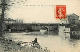 Couhé Vérac * Vue Sur Le Pont Et Le Temple * Lavoir Laveuses - Couhe