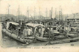 Cherbourg * L'arsenal * La Réserve Des Torpilleurs * Bateau Navire De Guerre - Cherbourg