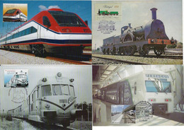 Portugal 1981 / 2006 4 Maximum Card Transport Railway Railroad Train Locomotive - Trains