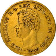 Monnaie, États Italiens, SARDINIA, Carlo Alberto, 20 Lire, 1849, Genoa, TTB - Piemonte-Sardinië- Italiaanse Savoie