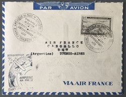 Algérie PA N°6 Sur Enveloppe 2.3.1948 Pour L'Argentine - Cachet Commémoratif Liaison France Amerique Du Sud  - (W1030) - Luchtpost