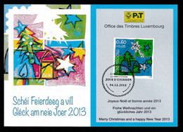 LUXEMBOURG 2012 Christmas: Promotional Card CANCELLED - Covers & Documents