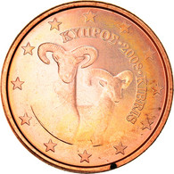 Chypre, 5 Euro Cent, Two Mouflons, 2008, SPL+, Copper Plated Steel - Chypre