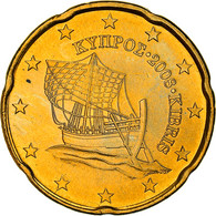 Chypre, 20 Euro Cent, Kyrenia Ship, 2008, SPL+, Or Nordique - Chypre