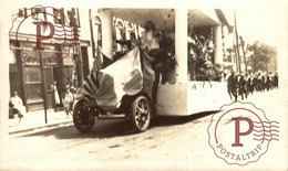 Unidentified Celebration Carriage With USA Flags Old Photography UNITED STATES FLAG  EEUU USA - Autres & Non Classés