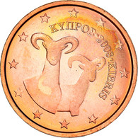 Chypre, 2 Euro Cent, Two Mouflons, 2008, SPL+, Copper Plated Steel - Zypern