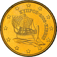 Chypre, 50 Euro Cent, Kyrenia Ship, 2008, SPL+, Or Nordique - Zypern