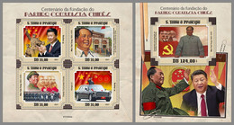 SAO TOME 2021 MNH Mao Zedong Communist Party Of China M/S+S/S - OFFICIAL ISSUE - DHQ2136 - Mao Tse-Tung