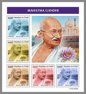 CHAD 2021 MNH Mahatma Gandhi M/S - IMPERFORATED - DHQ2136 - Mahatma Gandhi